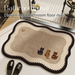 Antique Style Absorbent Quick-drying Carpet Bathroom Floor Mat Toilet Diatom Mud Toilet Door Anti-slip Dirt-resistant Foot Mat Home Decor Arredamento_maomaolike.com