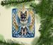Norwegian Elkhound My Angel Porcelain Ornament Christmas Tree Hanging Decorations For Home Christmas Holiday, Rectangle, Gift, Multicolor_maomaolike.com