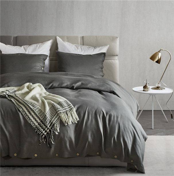 Three-Piece Bedding Set | Quilt Coverlet With Button Detail (Twin/Queen) | 90GSM Soft Microfiber Bedding For Bedroom_maomaolike.com