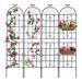 4 Pack Metal Garden Trellis 86.7" X 19.7" Rustproof Trellis For Climbing Plants Outdoor Flower Support_maomaolike.com