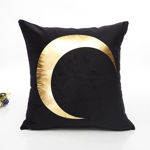 Home Furniture Gold Stamped Pillowcase Letter Pattern Printed Cushion Cover Does Not Contain Core_maomaolike.com