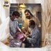 Jesus With Surgeons Religious Painting Poster, Warm-toned Realistic Surgical Scene Poster, Provides Spiritual Comfort, Ideal For Clinic, Hospital Or_maomaolike.com
