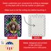 Chocolate Poodle King Of Mardi Gras Porcelain Ornament Christmas Tree Hanging Decorations For Home Christmas Holiday, Rectangle, Gift, Multicolor_maomaolike.com