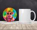 Hippie Animal Pig Large Sandstone Coasters Pack Of 4 Absorbent Round Coasters Decor Gifts For Men Or Women, 4 In, Multicolor_maomaolike.com