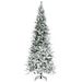 9ft Unlit Snow Flocked Pine Artificial Christmas Tree With Realistic Branches And 1159 Tips, Green_maomaolike.com