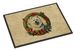 Samoyed Christmas Flowers Doormat Front Door Mat Indoor Outdoor Rugs For Entryway, Non Slip Washable Low Pile, 24H X 36W_maomaolike.com