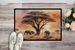 Elephants Savanna Sunrise Doormat Front Door Mat Indoor Outdoor Rugs For Entryway, Non Slip Washable Low Pile, 24H X 36W_maomaolike.com