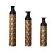 Floor Metal Vases Decorated White Metal Vases Set Of 3 Gorgeous Home Decoration Large Glazed Metal Vases 24.8in/29in/33.8in Height_maomaolike.com