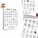 Spanish Laundry Symbols Guide Painting Poster, Minimalist Black & White Graphic Poster, Practical Laundry Care Reference Ideal For Home Laundry Room_maomaolike.com