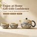 "Cold Mountain Snowy Retreat" Kung Fu Tea Set, Household Ceramic Office Xishi Teapot, One Pot Two Cups Small Set_maomaolike.com
