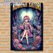 Komeiji Satori Painting Poster, Vibrant Surreal Anime Style Poster, Mysterious Design With Cat, Crow And Surreal Details, Ideal For Bedroom, Game Room_maomaolike.com