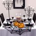 32 PCS Horrible Decoration Set, Lace Tablecloth, Spider Web Pentagram Round Table Mat, Black Spider Web Fireplace Cloth, Suitable For Horror Themed Party Decoration_maomaolike.com