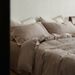 Wholesale INS Japanese Line Button Pure All Simple Nordic Style Washed Cotton Solid Color Four-Piece Set_maomaolike.com
