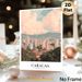 Caracas Cityscape Painting Poster, Soft-toned Watercolor Style Urban Skyline With Mountains & Buildings Poster, Captures Local City Charm, Ideal For_maomaolike.com