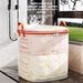 PVC Mesh Quilt Storage Bag, Large Capacity, For Clothes, Quilts, Moving, Packing, And Organizing Luggage; Waterproof And Moisture-proof._maomaolike.com