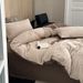 Wholesale INS Simple Curved Line Pure Four-Piece Nordic Style Apartment Homestay Full Yarn-Dyed Washed Cotton 4-Piece Set_maomaolike.com