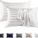 Jacquard Silky Satin Pillowcase ,Similar To Silk Pillowcase 2 Pack, Pillow Case For Sleeping Women With Envelope Closure, Gifts For Women Men_maomaolike.com