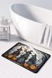 Witches Spooky Halloween Memory Foam Kitchen Mat Machine Washable Anti-Fatigue Mat Cushion Comfort Bath Mat Or Kitchen Rug_maomaolike.com