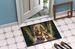 Finnish Spitz And Santa Claus Doormat Front Door Mat Indoor Outdoor Rugs For Entryway, Non Slip Washable Low Pile, 24H X 36W_maomaolike.com