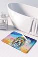 Bearded Collie Hippie Dawg Memory Foam Kitchen Mat Machine Washable Anti-Fatigue Mat Cushion Comfort Bath Mat Or Kitchen Rug_maomaolike.com