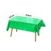 137 X 274cm Plastic Tablecloth Rectangle Table Covers Metallic Party Tablecloth Foil Table Cover For Birthday Wedding Christmas Green 12PCS_maomaolike.com