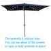 10 X 6.5Ft Rectangular Patio Solar LED Lighted Outdoor Market Umbrellas With Crank And Push Button Tilt For Garden Shade Swimming Pool_maomaolike.com