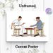 Men Playing Backgammon Painting Poster, Vintage Illustrated Poster, Depicts Two Men Enjoying Backgammon With Coffee, Warm Casual Vibe, Suitable For_maomaolike.com