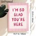 Warm Quote Painting Poster, Soft Pink Striped Border Handwritten Style Poster, Heartwarming Positive Message Ideal For Living Room, Bedroom, Entryway_maomaolike.com