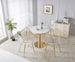 31.5inch Mid-Century Modern Pedestal Table, Multi-Functional Dining Table For 4-6 People & Large Coffee Table, White MDF Top For Living Room, Kitchen, Office_maomaolike.com