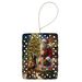 Belgian Malinois And Santa Claus Porcelain Ornament Christmas Tree Hanging Decorations For Home Christmas Holiday, Rectangle, Gift, Multicolor_maomaolike.com
