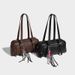 French Retro Melard Underarm Autumn Winter New Large Capacity High-end Boston Versatile Shoulder Bag_maomaolike.com