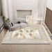 Living Room Rug Large Size Gorgeous Gold Frame Design Bedroom Rug Plush Thickened Machine Washable Thickened Underlay Interior Decorative Rug_maomaolike.com