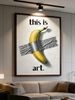 Realistic Style, Banana, Tape, Decorative Art Prints, Home Décor Art,living Room Sofa Backdrop Art, Art Exhibition Pieces_maomaolike.com