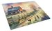 Chicken Farmyard Sunrise Glass Cutting Board Decorative Tempered Glass Kitchen Cutting And Serving Board Large Size Chopping Board_maomaolike.com