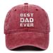 Unisex BESTDADEVER embroidered baseball cap made of pure cotton old washed baseball cap for outdoor leisure_maomaolike.com