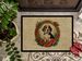 Beagle Christmas Flowers Doormat Front Door Mat Indoor Outdoor Rugs For Entryway, Non Slip Washable Low Pile, 24H X 36W_maomaolike.com