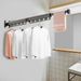 SOGA 2X 127.5cm Wall-Mounted Clothing Dry Rack Foldable Hanger_maomaolike.com
