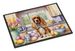 Decorating Easter Cocker Spaniel Doormat Front Door Mat Indoor Outdoor Rugs For Entryway, Non Slip Washable Low Pile, 24H X 36W_maomaolike.com