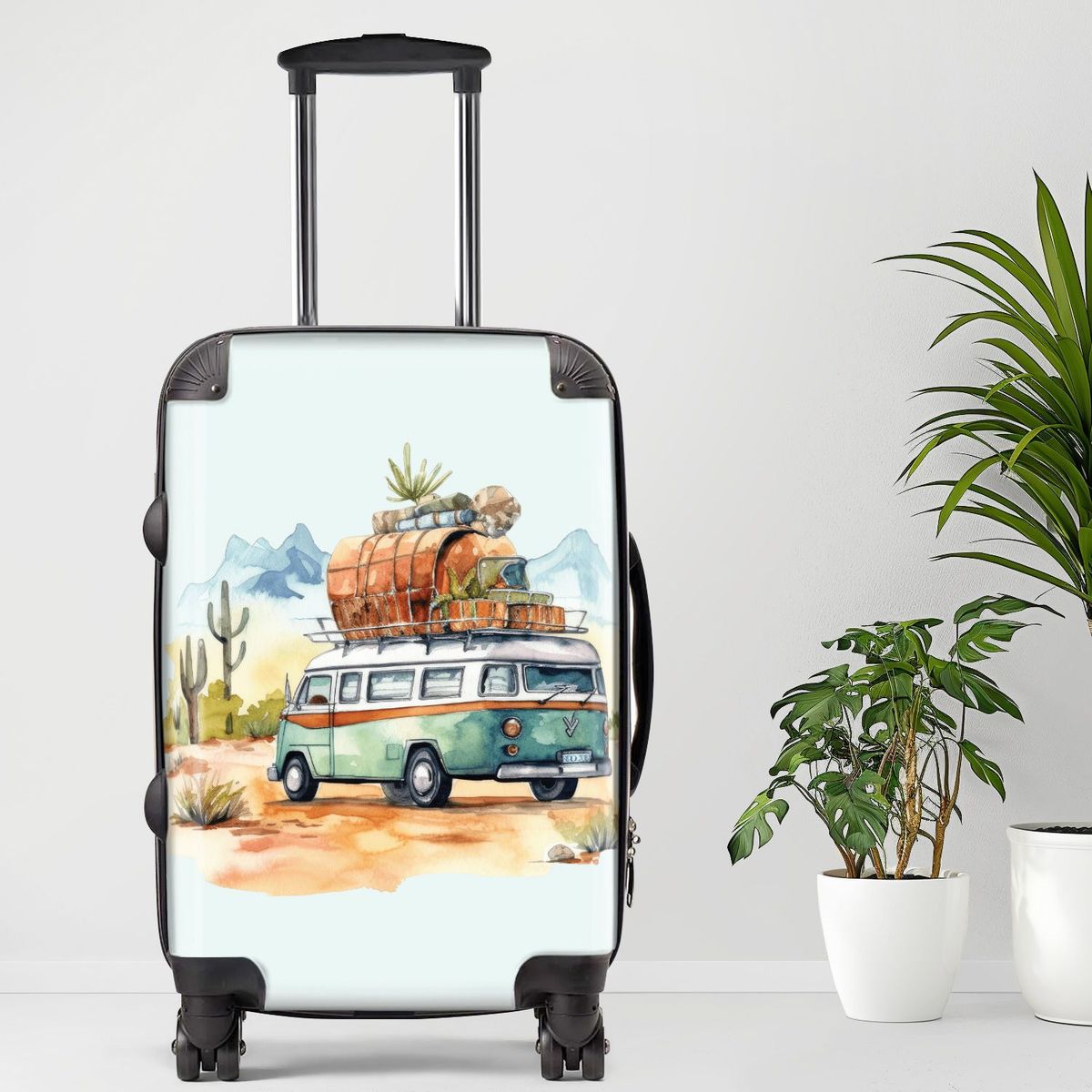 Camper2 Luggage, 20/24/28 Inch Luggage, Carry-On, Custom Luggage, Luggage Set, Suitcase, Travel, Vacation, Cabin Suitcase, Custom Suitcase, Personalized Luggage_maomaolike.com