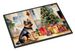 Brussels Griffon Cozy Christmas Doormat Front Door Mat Indoor Outdoor Rugs For Entryway, Non Slip Washable Low Pile, 24H X 36W_maomaolike.com