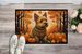 Norwich Terrier Fall Doormat Front Door Mat Indoor Outdoor Rugs For Entryway, Non Slip Washable Low Pile, 24H X 36W_maomaolike.com