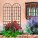 2 Pack Metal Garden Trellis 86.7" X 19.7" Rustproof Trellis For Climbing Plants Outdoor Flower Support Black_maomaolike.com