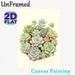 Succulent Themed Painting Poster, Delicate Watercolor Style Mixed Succulent Cluster Poster, Brings Fresh Natural Vibe, Ideal For Home, Office And_maomaolike.com