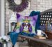 Cavalier Spaniel King Of Mardi Gras Throw Pillow Machine Washable, Indoor Outdoor Decorative Pillow For Couch, Bed Or Patio, 18Hx18W_maomaolike.com