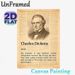 Charles Dickens Themed Painting Poster, Vintage Newspaper-style Monochrome Poster, Highlights Iconic Literary Characters & Victorian London Vibe_maomaolike.com
