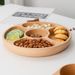 Creative Multi Grid Beech Tray, Wooden Partition Fruit Platter, Living Room Home Candy And Nut Plate_maomaolike.com