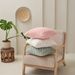 Home Furniture Pure Color Rose Velvet Pillow Cover Sofa Bed Headrest Pillow Cover_maomaolike.com