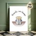 South Indian Kaapi Painting Poster, Vibrant Cartoon-style Poster, Illustrated Traditional Metal Coffee Cups With Playful Regional Text, Adds Cozy_maomaolike.com