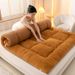 Thickened Lamb Wool 1.5m 1.8m Tatami Protector Double Bed Mattress Pad 2x 2.2m_maomaolike.com