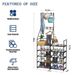 5-Tier Shoe Rack Shoe Storage Organizer, Freestanding Coat And Shoe Rack, 25-30 Pairs Shoe Shelf For Entryway Closet_maomaolike.com